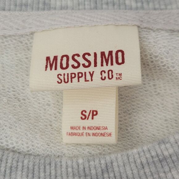 Mossimo Supply Co french terry gray heather sequin sweatshirt small - Picture 3 of 8